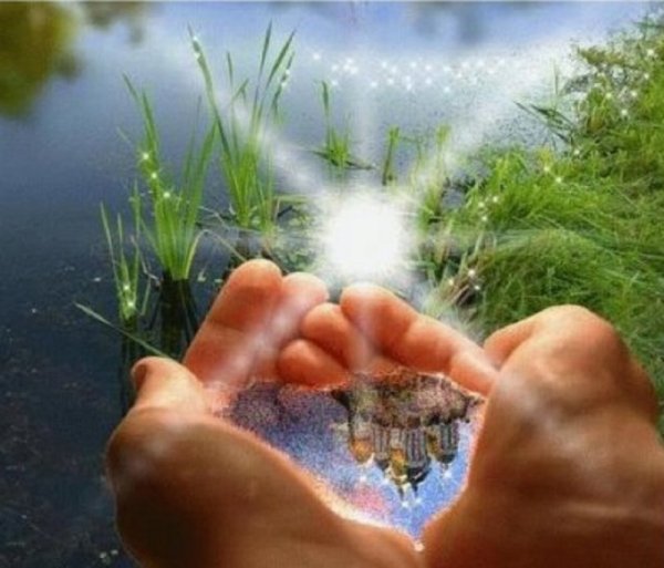 Частичка счастья в ладонях