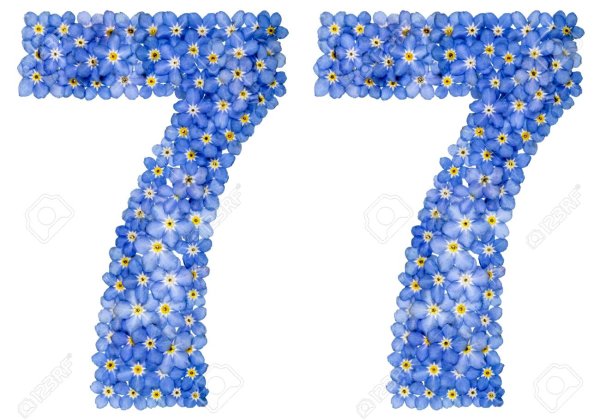 Красивые цифры 77