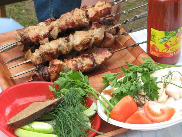 Закуски на природу к шашлыку