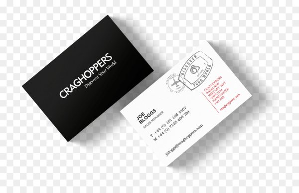 Визитная карточка на белом фоне