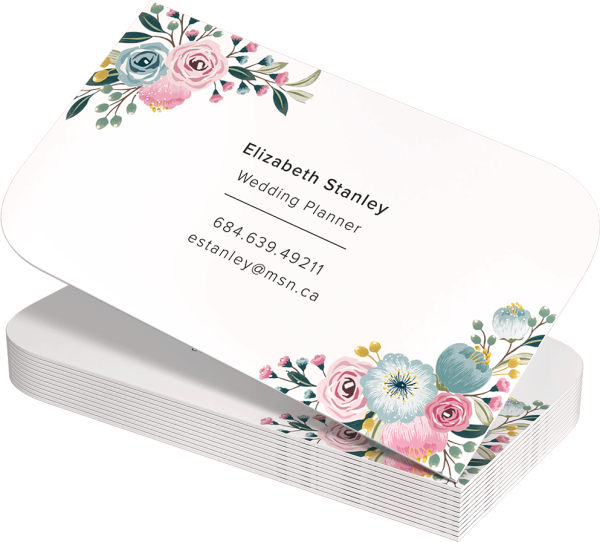 Визитки на белом фоне