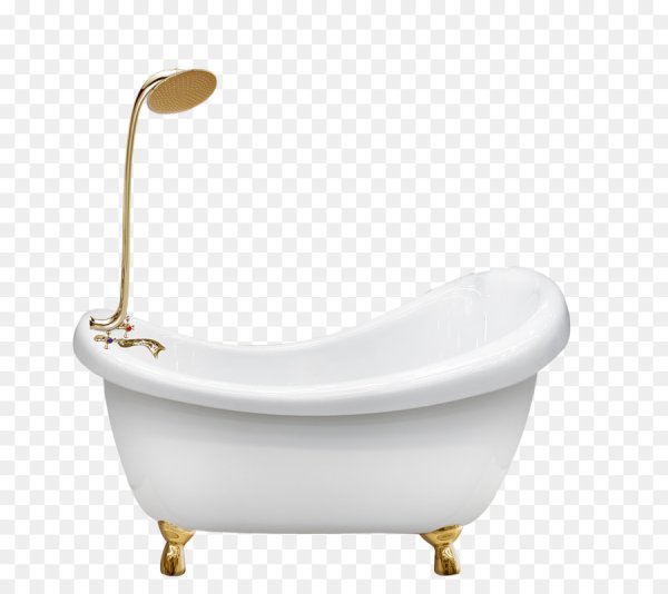 Ванна на белом фоне