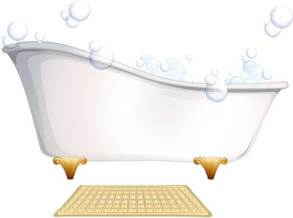 Ванная на прозрачном фоне