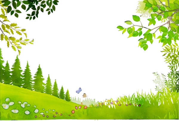 Рамка с изображением леса