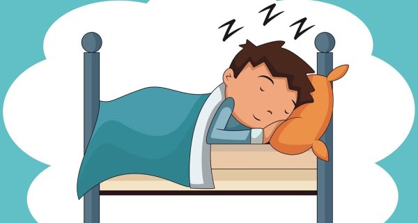 Спящий человек мультяшный