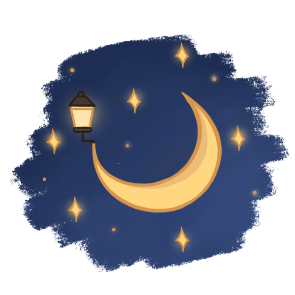 Полумесяц мультяшный