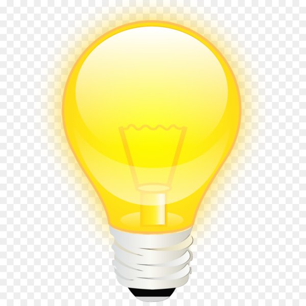 Лампочка на белом фоне