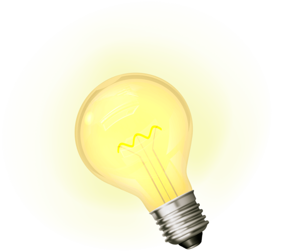 Горящая лампочка