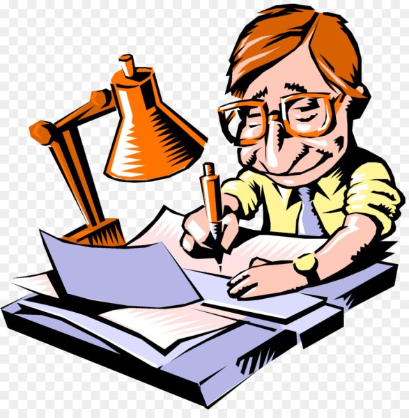 Писатель мультяшный