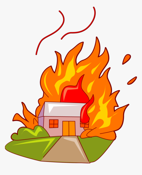 Пожар мультяшный