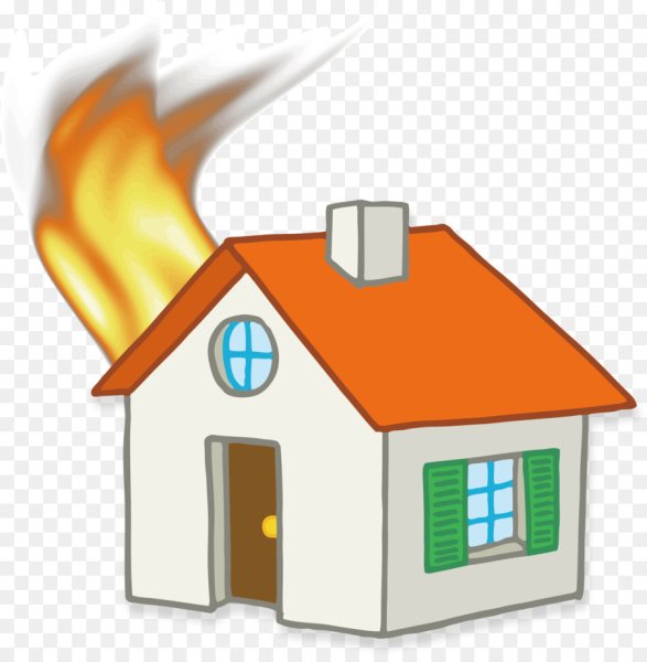 Горящий дом для детей