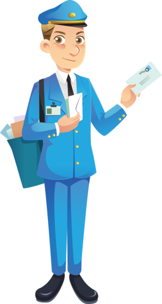 Почтальон мультяшный