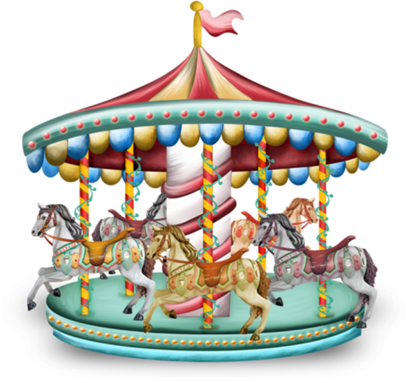 Дети на карусели