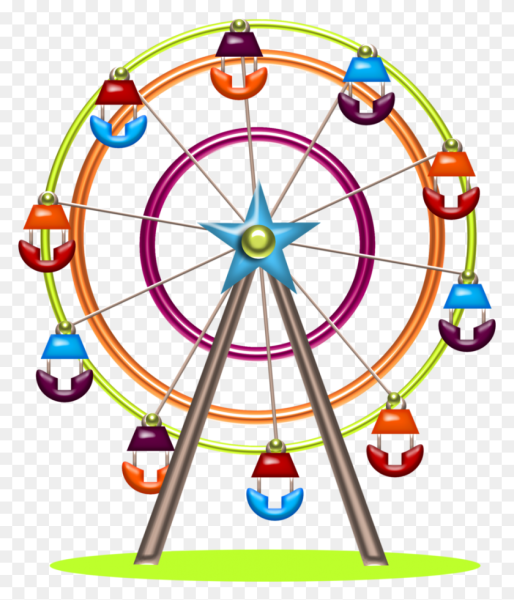 Колесо обозрения мультяшное