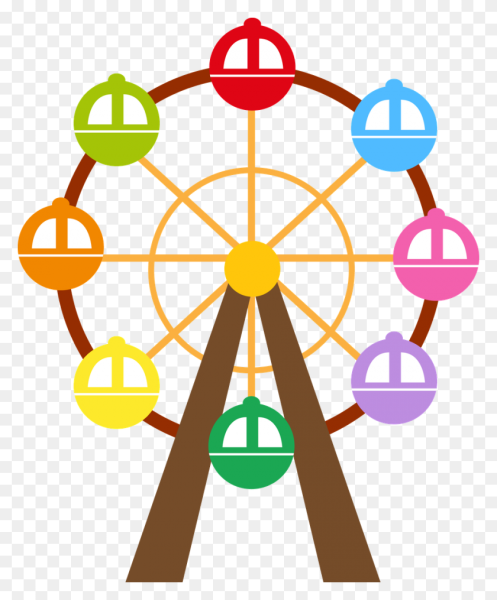 Колесо обозрения мультяшное