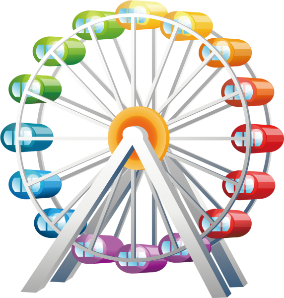Колесо обозрения мультяшное