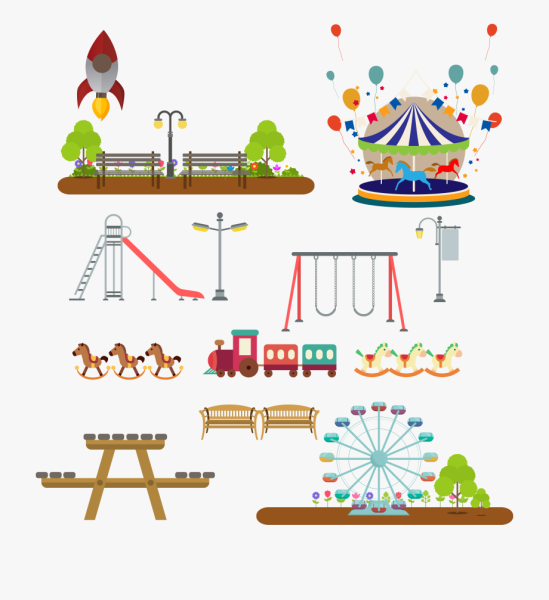 Нарисовать парк развлечений