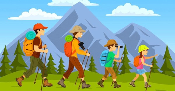 Поход мультяшный