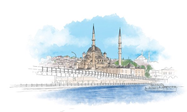 Нарисовать Стамбул