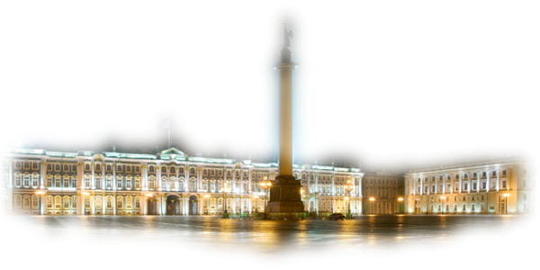 Достопримечательности СПБ на прозрачном фоне