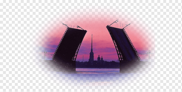 Разводные мосты на белом фоне