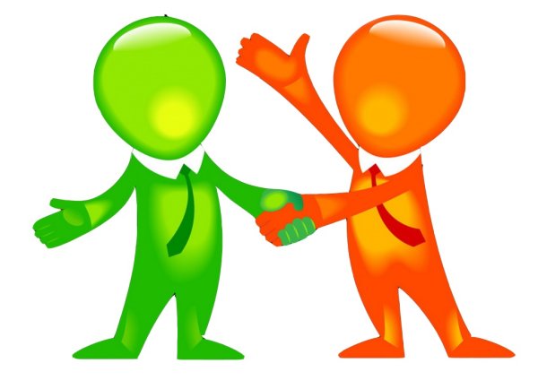 Сотрудничество на прозрачном фоне