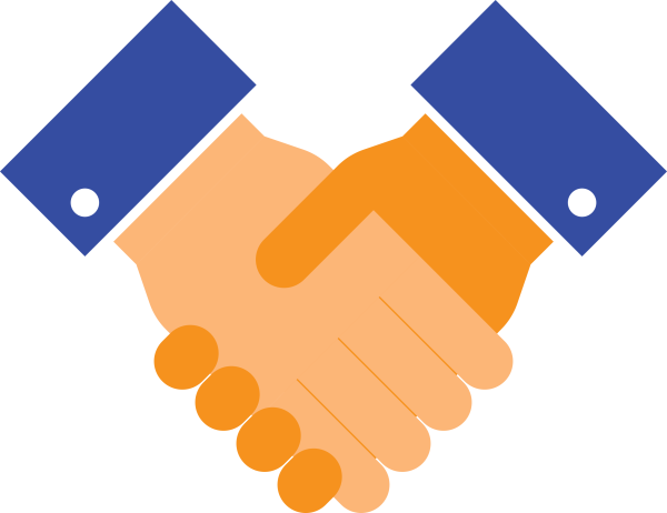 Сотрудничество на прозрачном фоне