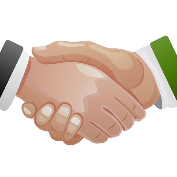 Рукопожатие без фона