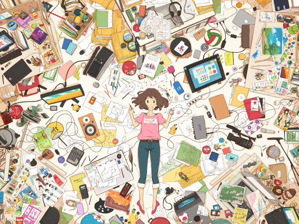 Нарисовать человека с фотоаппаратом