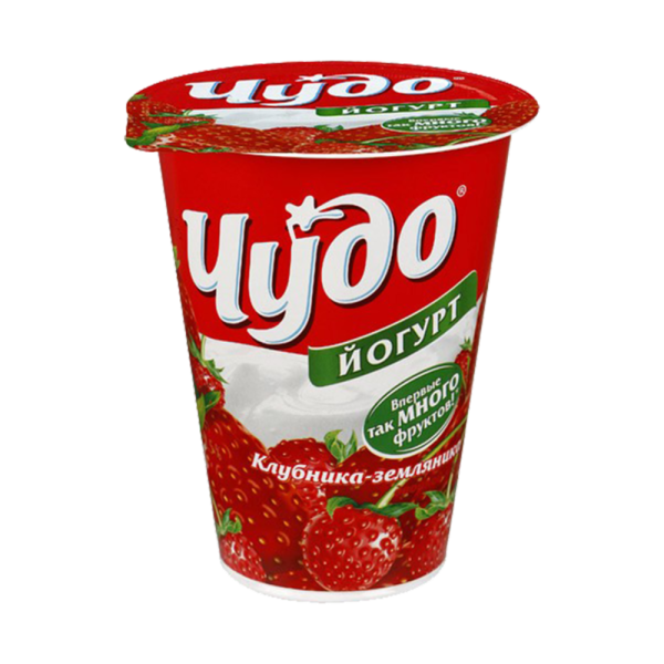 Йогурт чудо 290гр. 2,5% Клубника-земляника