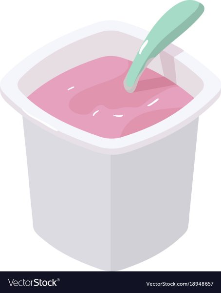 Йогурт без фона