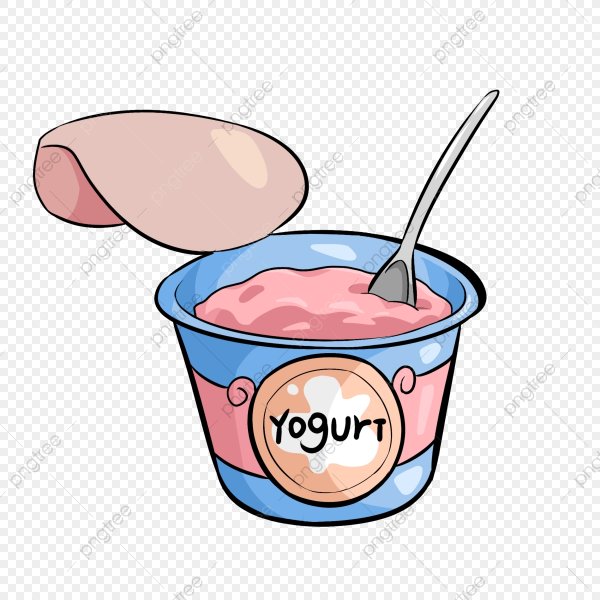 Pots for yoghurt Clipart