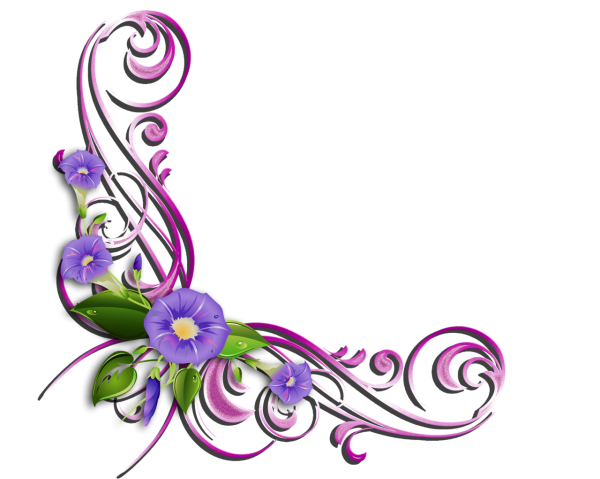 Уголок красивый для открыток