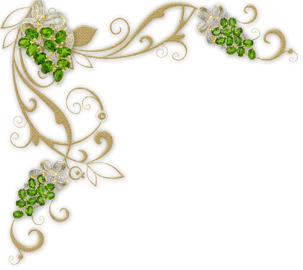 Красивые уголки на прозрачном фоне