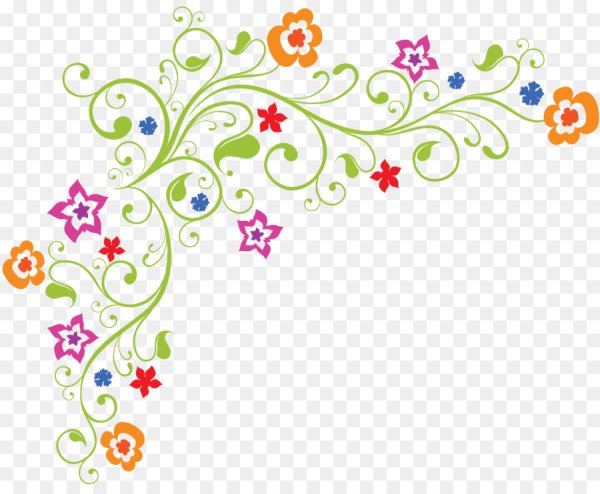 Узор цветочный угловой