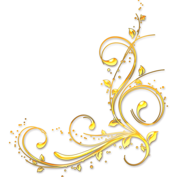 Золотистый угловой узор