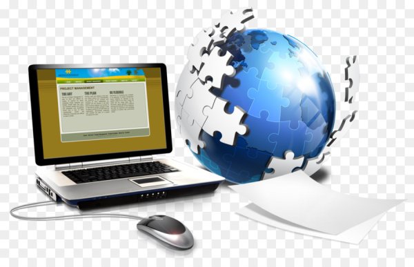 Информационные технологии на белом фоне