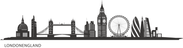 Силуэт города Лондон