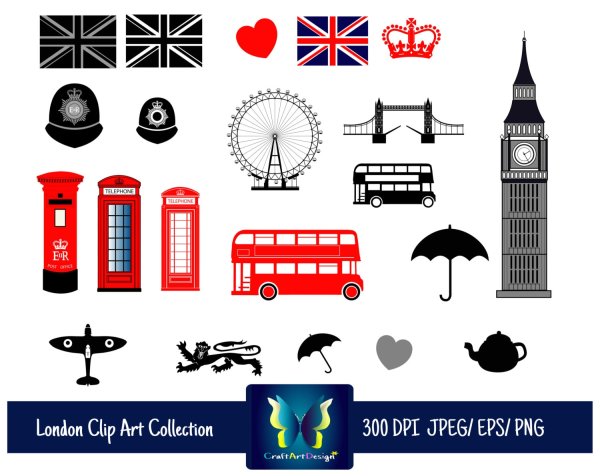Travel to London Clipart