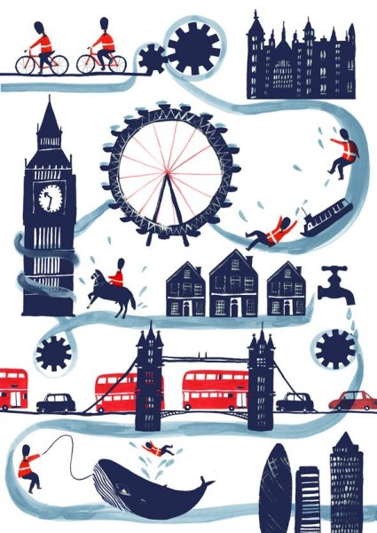 Лондон Векторная иллюстрация