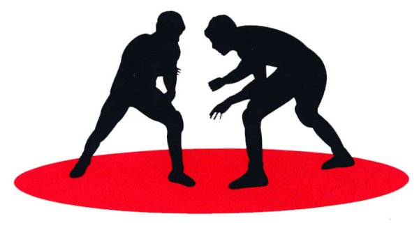 Борцы греко-римской борьбы вектор