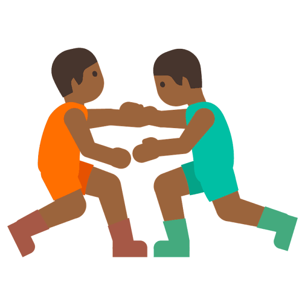 Эмодзи борцы