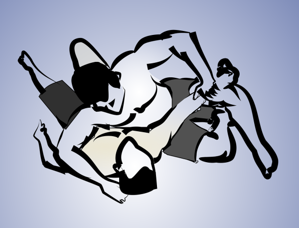 Борцы вектор