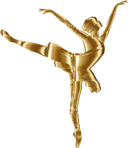 Балерина на белом фоне