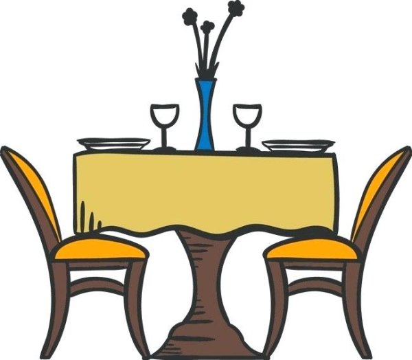 Обеденный стол мультяшный