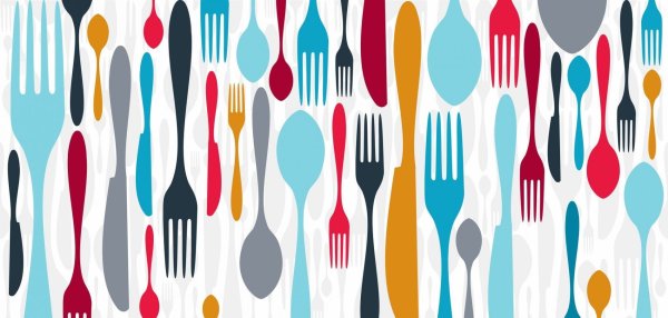 Паттерн столовые приборы