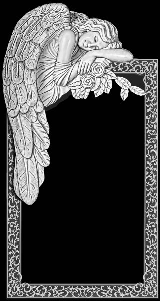Ангел для гравировки на памятниках