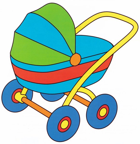 Раскраска коляска