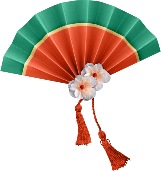 Веер на прозрачном фоне