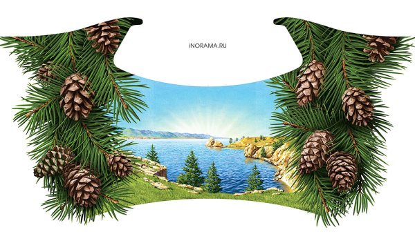 Контур озера Байкал